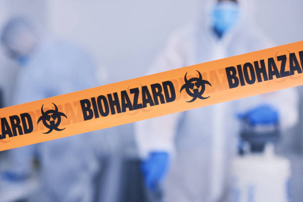 Professional Biohazard technician working in Burson, CA